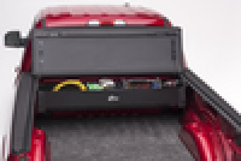 Red toyota tundra truck bed with bak box 2 open