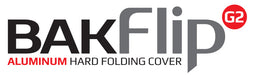 Bakflip g2 truck bed cover with bak flip logo on ford f-150