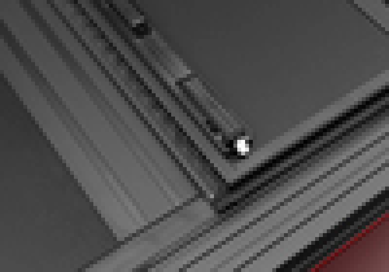 Black and white squares on red surface for bakflip mx4 matte finish f-150 truck cover