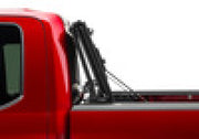 Red truck with white background, bak 04-14 ford f-150 6ft 6in bed bakflip mx4 matte finish
