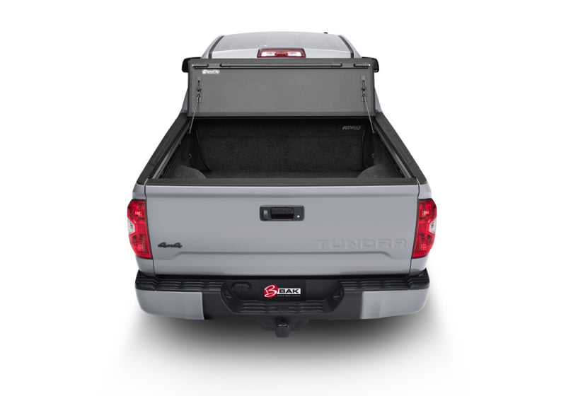 Silver truck with open bed - bakflip mx4 matte finish for toyota tundra 5ft 6in bed