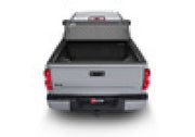 Back end of a grey 2020 ford f-150 with bakflip mx4 matte finish installed