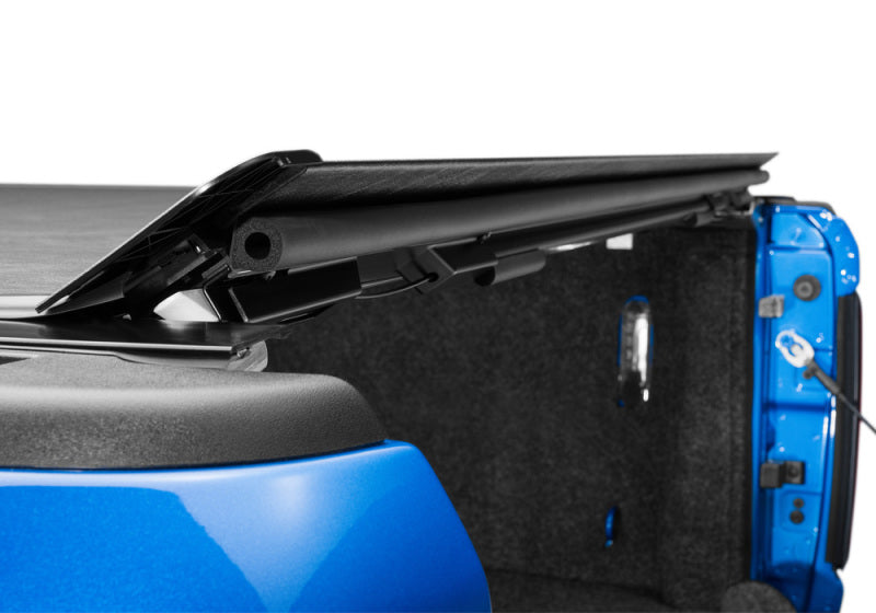 Blue truck with black roof rack, fits 6ft 4in truck bed, bak revolver x2 installation instructions