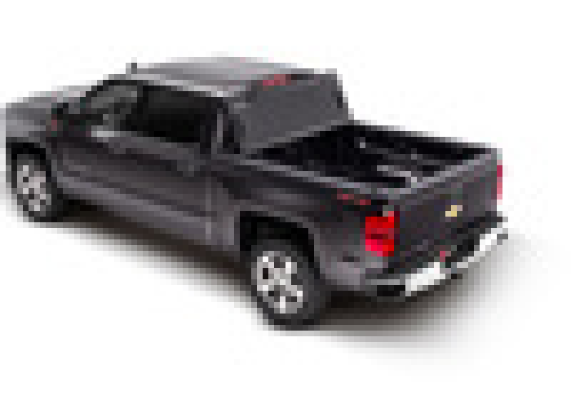 Black toy car with red light on top, compatible with bak 14-18/15-20 chevy silverado truck bed