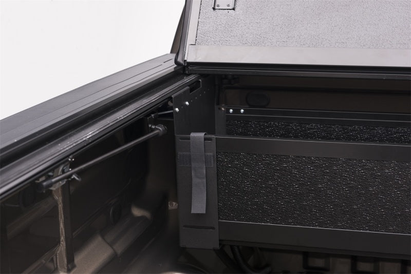 Black and white printer machine installed in a bak 15-20 chevy colorado/gmc canyon 5ft bed bakflip g2 truck bed