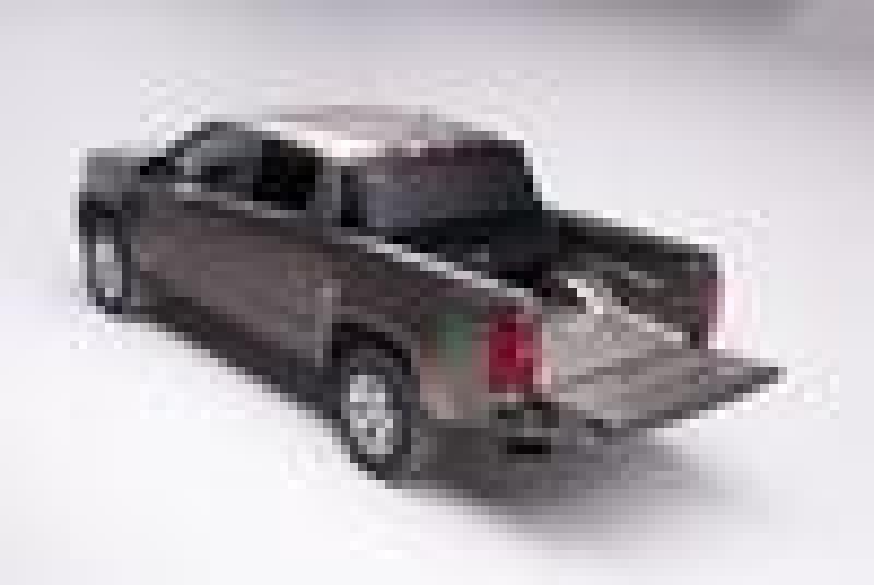 Black chevy colorado truck bed cover with red lights - bak 15-20 bakflip g2
