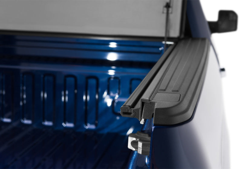 Blue truck with open bed rail - bakflip fibermax for f-150 5ft 6in bed