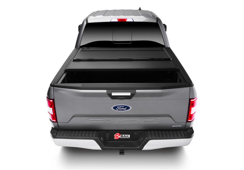 Gray ford truck with bakflip mx4 matte finish for ford f-150 6ft 6in bed