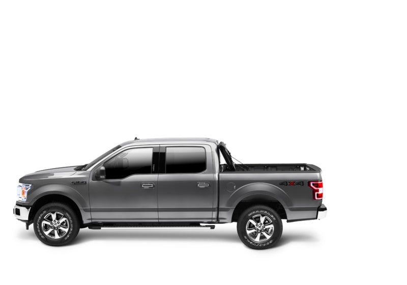 Gray bak 15-20 ford f-150 6ft 6in bed bakflip mx4 matte finish truck on white background