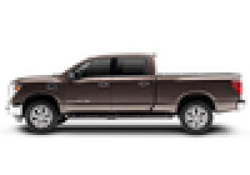 Brown pickup truck featuring bakflip mx4 matte finish for 16-20 nissan titan xd