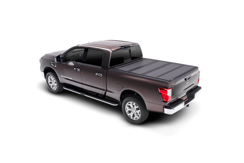Bak 17-20 nissan titan 5ft 6in bed bakflip mx4 matte finish with black bed cover