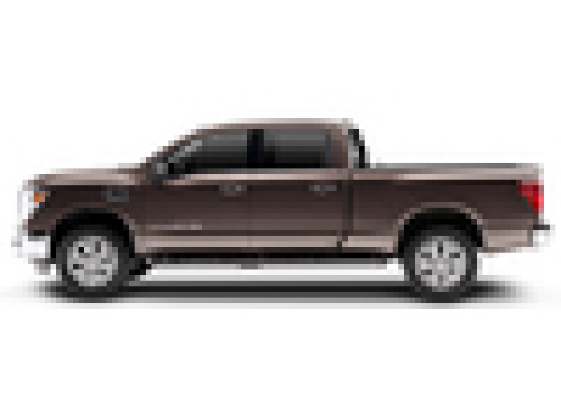 Brown pickup truck on bak 17-20 nissan titan 5ft 6in bed bakflip mx4 matte finish
