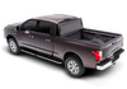 Toy truck with red tail displayed on bak 17-20 nissan titan bakflip mx4 matte finish