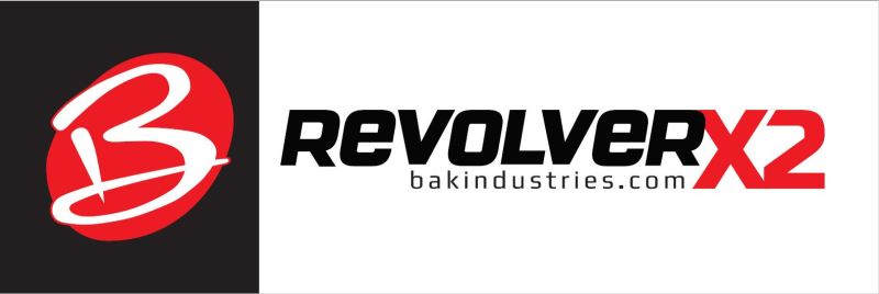 Revaxx logo displayed on bak 17-23 2018 ford super duty 8ft bed revolver x2