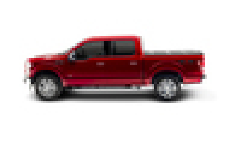 Red pickup truck displayed on bak 17-23 ford super duty 6ft 9in bed bakflip fibermax installation instructions