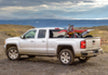 White truck with red and black roof rack - bak 19-20 chevy silverado 5ft 8in bed bakflip f1