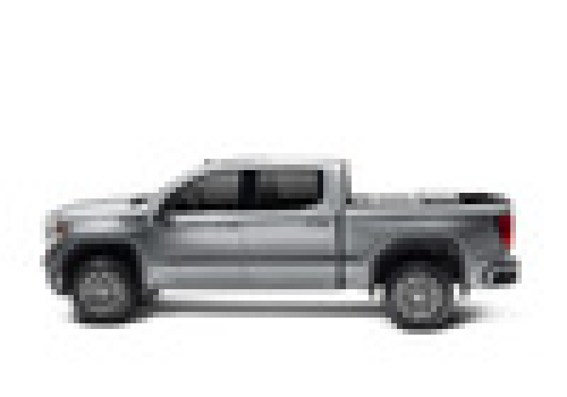 Gray truck on white background - bak 19-20 chevy silverado 5ft 8in bed bakflip f1