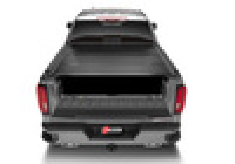 Black car rear view - bak 19-20 chevy silverado 5ft 8in bed bakflip f1