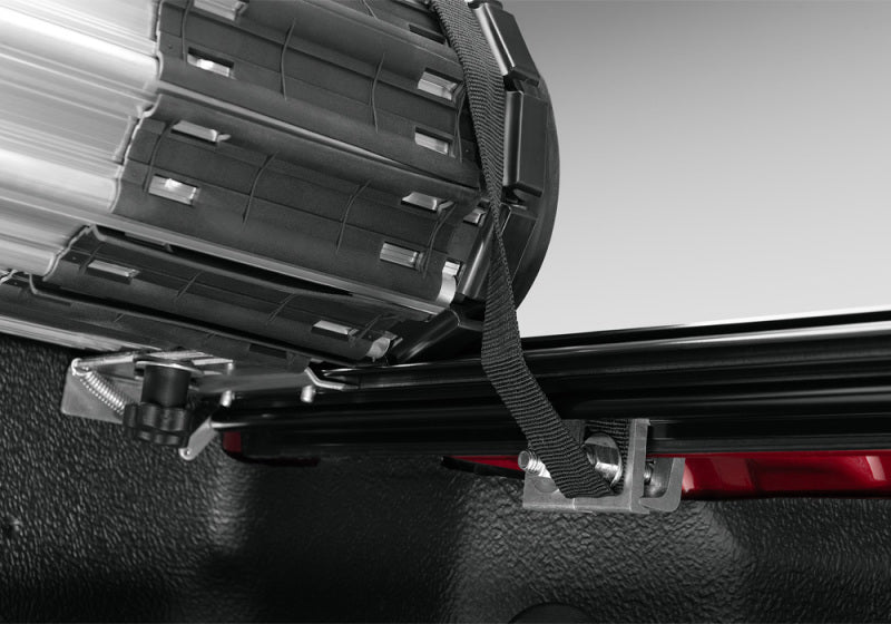 Rear view of chevy silverado 5ft 8in bed with open door from bak revolver x2