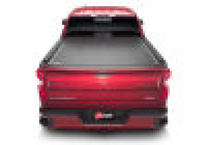 Red chevy silverado 5ft 8in bed revolver x2 rear view