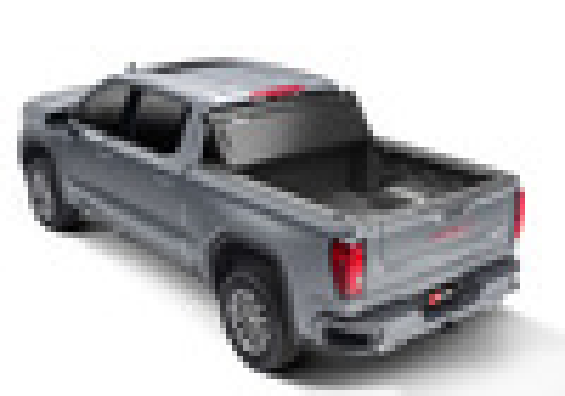 2020 ford mustang rear view on bakflip g2 truck bed_cover