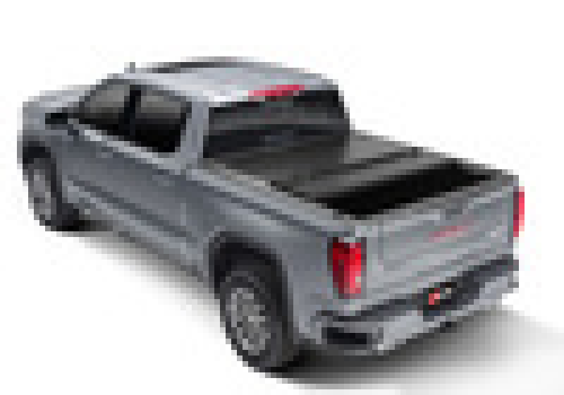 Gray 2020 rambo truck rear view in bakflip g2 for chevy silverado 6ft 6in bed installation