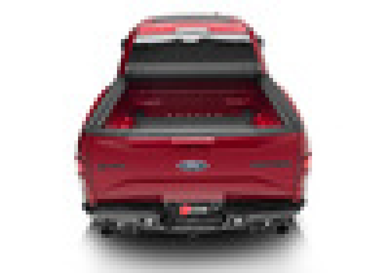 2020 red ford escape rear view with bak revolver x4s bed cover