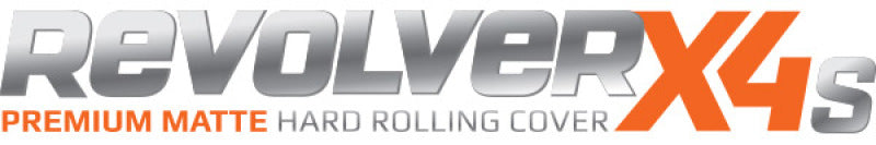 Logo for the new x4s displayed on bak revolver x4s bed cover for 19-21 dodge ram