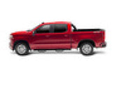 Red truck on white background showcasing bak 19-21 gm sierra 1500 with 5ft 8in bed and bakflip mx4 matte finish