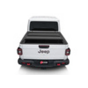 White Volkswagen SUV rear view - BAK 2020 Jeep Gladiator 5ft Bed BAKFlip MX4