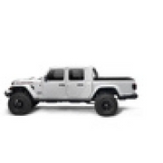 White truck with black wheels and tires - BAK 2020 Jeep Gladiator 5ft Bed BAKFlip MX4