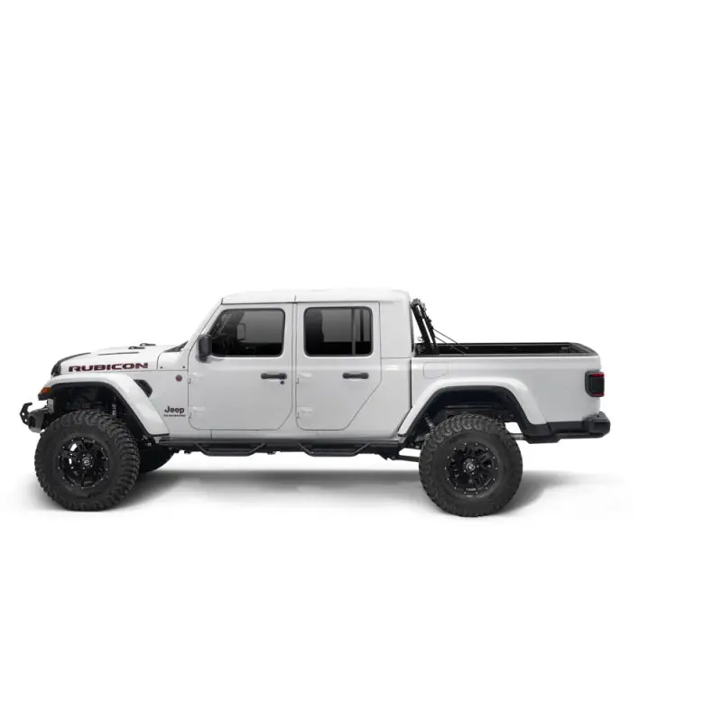 BAK 2020 Jeep Gladiator 5ft Bed BAKFlip MX4 with black bumper and wheels