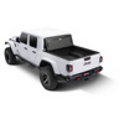White BAK 2020 Jeep Gladiator with Black Wheels and Bed