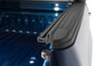 Blue truck with door open, bakflip g2 6.5ft bed cover for ford f-150 regular super cab & super crew