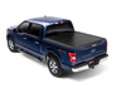 Blue truck with black bed - bak 2021+ ford f-150 bakflip g2 6.5ft bed cover