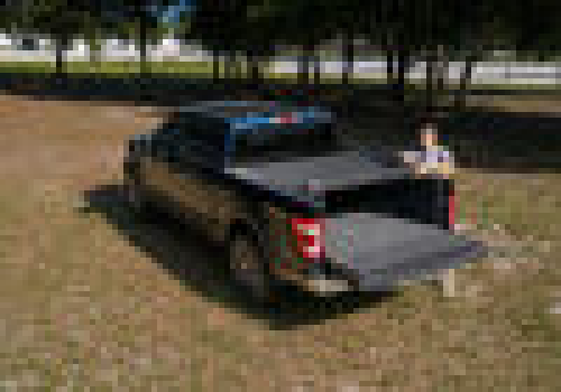 Black truck bed cover for 2021+ ford f-150 by bak revolver x4s