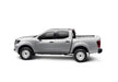 Silver pickup truck with bak 2022 nissan frontier 5ft bed bakflip mx4 matte finish