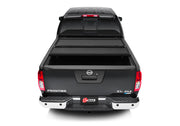 2022 nissan frontier 5ft bed bakflip mx4 matte finish truck rear view