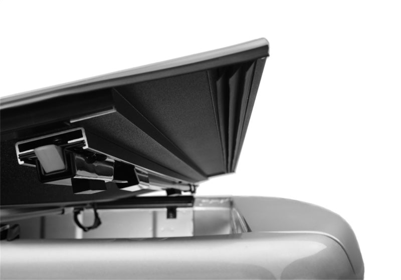 Black roof rack on bak 2022 nissan frontier 5ft bed bakflip mx4 matte finish