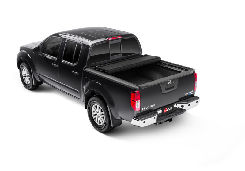 Black bakflip mx4 truck bed cover for 2022 nissan frontier with 6ft bed