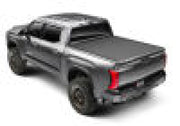 Red laser toy displayed on bak 2022+ toyota tundra 5.5ft bed revolver x4s bed cover