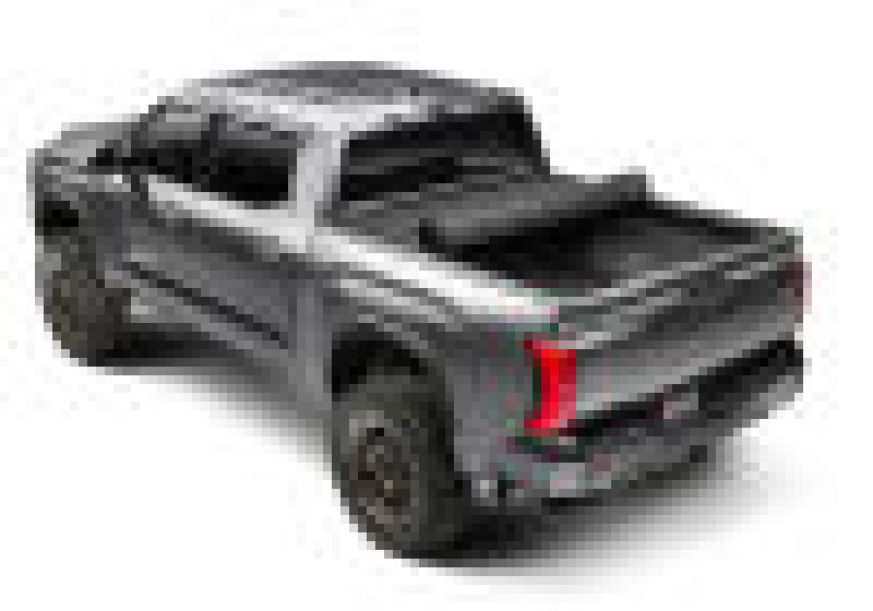 Black truck with red stripe on bed - bak revolver x4s bed cover for 2022+ toyota tundra 5.5ft bed