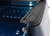 Blue truck with open door, bakflip g2 5.7ft bed cover for ford f-150, installation instructions included