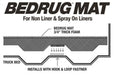 Bedrug 02-16 dodge ram 6.25ft bed mat for bed and sofas