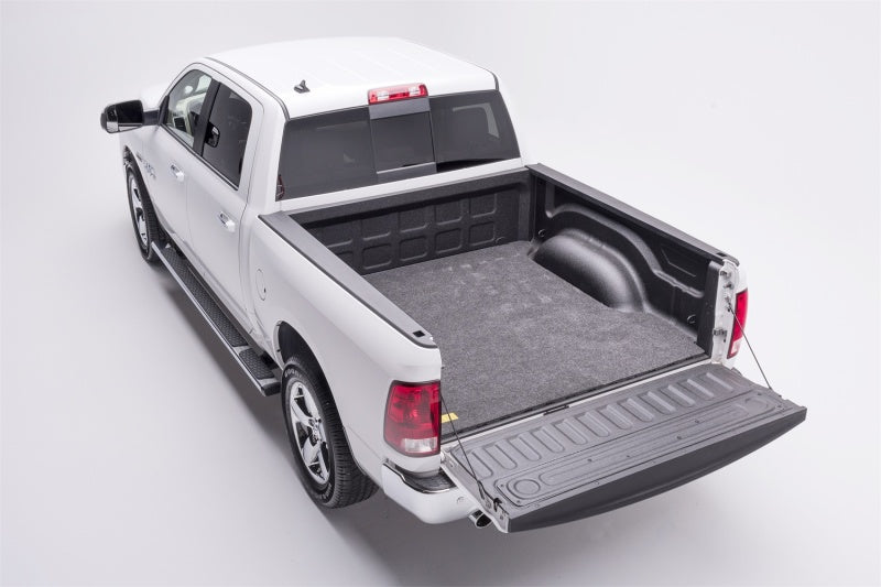 Open dodge ram truck bed ready for bedrug mat display