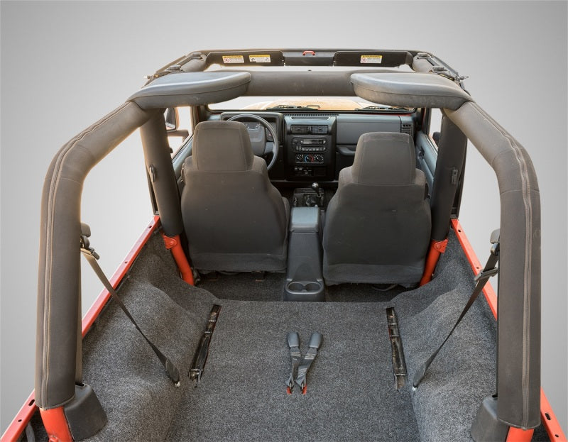 Jeep lj unlimited rear cargo kit with folded seats