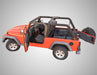 Red and black interior bedrug 03-06 jeep lj unlimited rear 4pc cargo kit