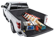 Ford f-150 truck with tool box in the back, compatible with bedrug bedliner