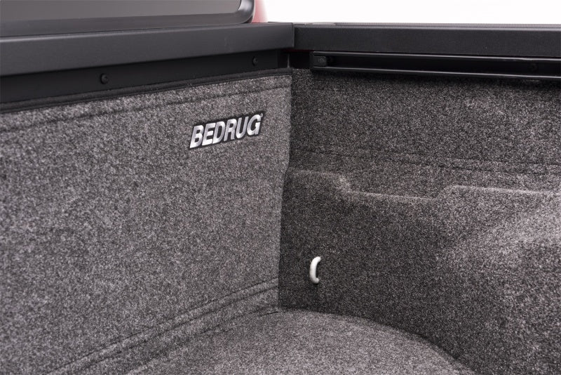 Bedrug bedliner for toyota tacoma with trunk compartment open
