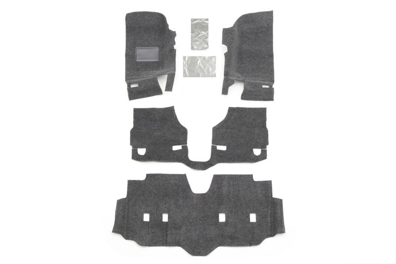 Bedrug jeep wrangler unlimited 4dr front floor kit made from felt material